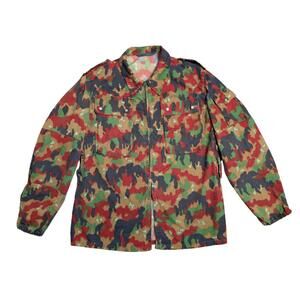 Authentic & Practical Swiss Army Combat Field Jacket M83 Alpenflage Camo - Used